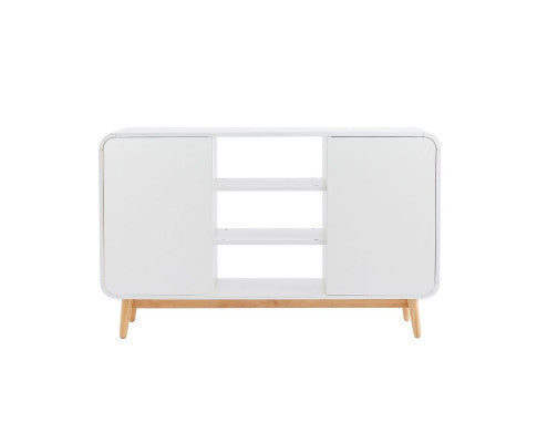 Merlin White Modern Retro Sideboard Buffet Table