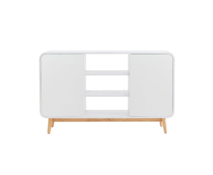 Merlin White Modern Retro Sideboard Buffet Table