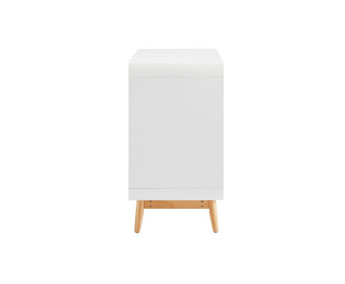 Merlin White Modern Retro Sideboard Buffet Table