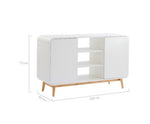 Sideboard Buffet Table-White
