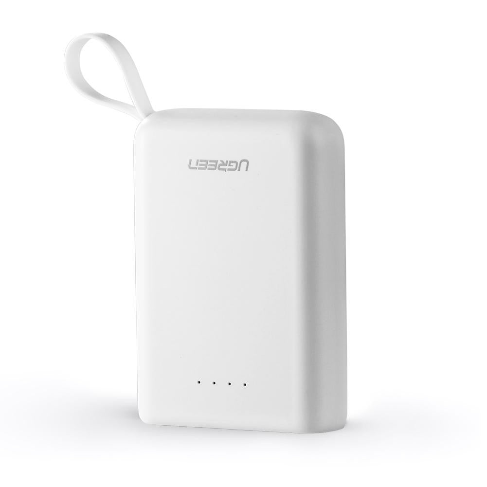 10000mAh Mini Power Bank Dual USB-A + Type C