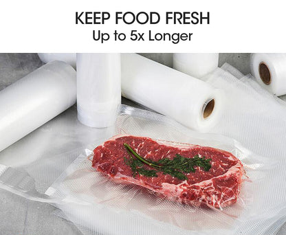 6x Vacuum Food Sealer Bag Bags Foodsaver Storage Saver Seal Commercial Heat Roll