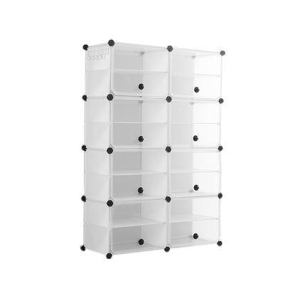 Shoe Cube Cabinet Rack Shelf Stackable 8 Tier