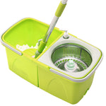 Spin Mop Bucket Set 360Â° Spinning Stainless Steel Rotating Wet Dry Microfiber AU
