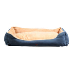 Deluxe Soft Pet Bed Mattress with Removable Cover Size Medium in Blue Colour