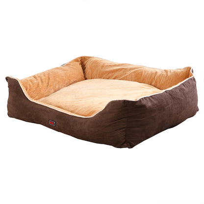 PaWz Pet Bed Mattress Dog Cat Pad Mat Puppy Cushion Warm Washable 3XL Brown
