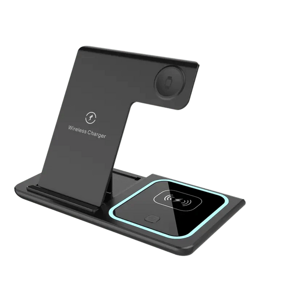  3 In 1 Fast Charging Station, Folding Wireless Charger Stand