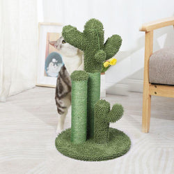 3-tier Cat Scratching Posts Pole Tree Kitten Climbing Scratcher
