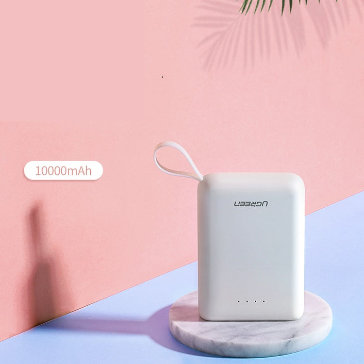 10000mAh Mini Power Bank Dual USB-A + Type C