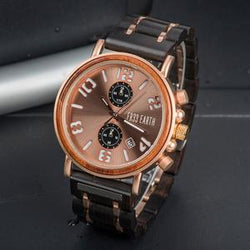 light coloured Ovo X wood watch
