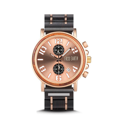 light coloured Ovo X wood watch
