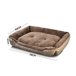 Pet Bed Mattress Dog Cat Pad Mat Cushion Soft Winter Warm Large Cream