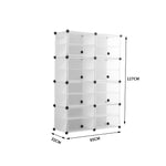 Shoe Cube Cabinet Rack Shelf Stackable 8 Tier