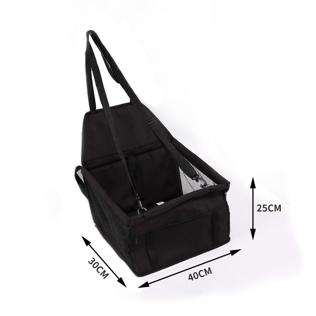 PaWz Pet Car Booster Seat Puppy Cat Dog Auto Carrier Travel Protector Black