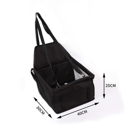 PaWz Pet Car Booster Seat Puppy Cat Dog Auto Carrier Travel Protector Black
