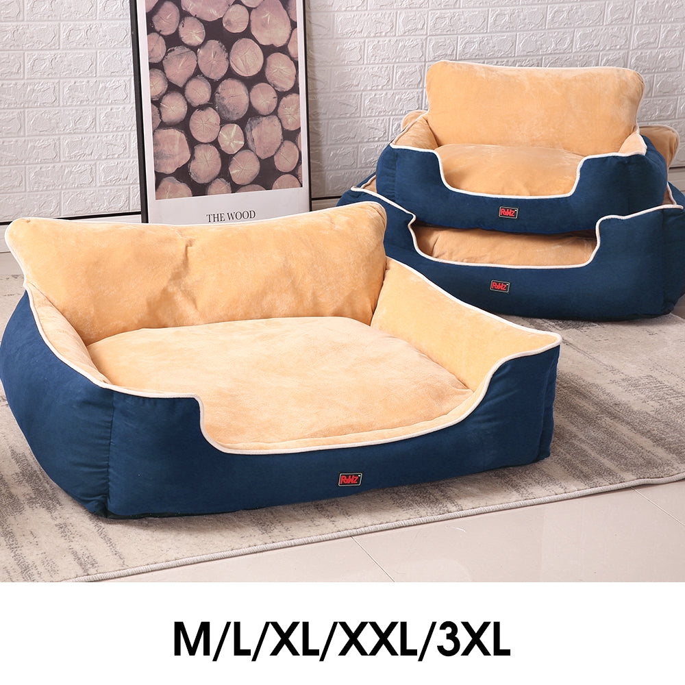 PaWz Pet Bed Dog Puppy Beds Cushion Pad Pads Soft Plush Cat Pillow Mat Blue XL