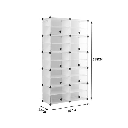 Shoe Cube Cabinet Rack Shelf Stackable 10 Tier