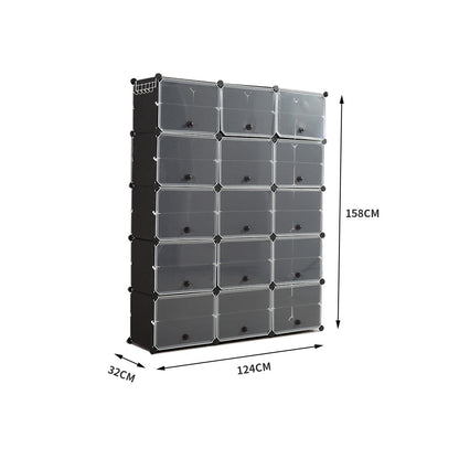 Cube Cabinet Shoe Storage 10 Tier 3 Column