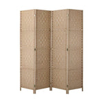 4 Panel Room Divider Privacy Screen Wood