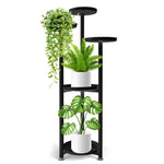 Plant Stand Outdoor Indoor Flower Pots Rack Garden Shelf Black 120CM