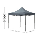 Mountview Gazebo Tent 3x3 Outdoor Marquee Gazebos Camping Canopy Wedding Folding