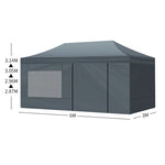 Mountview Gazebo Tent 3x6 Outdoor Marquee Gazebos Camping Canopy Mesh Side Wall
