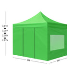Mountview Gazebo Tent 3x3 Marquee Gazebos Mesh Side Wall Outdoor Camping Canopy