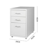 Metal Cabinet Storage Organiser 3 Drawers