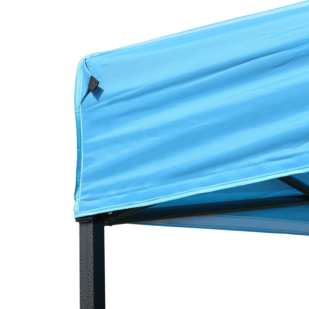 Mountview Gazebo Tent 3x6 Outdoor Marquee Gazebos Camping Canopy Wedding Blue