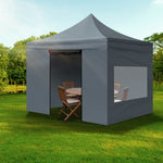 Mountview Gazebo Tent 3x3 Outdoor Marquee Gazebos Camping Canopy Mesh Side Wall