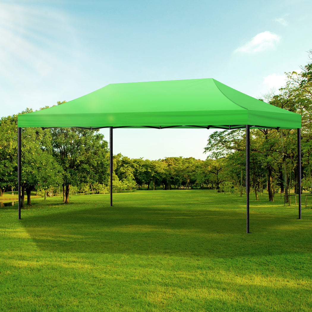 Mountview Gazebo Tent 3x6 Outdoor Marquee Gazebos Camping Canopy Wedding Green