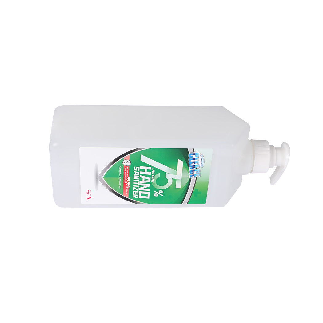 Cleace 1x Hand Sanitiser Sanitizer Instant Gel Wash 75% Alcohol 1000ML