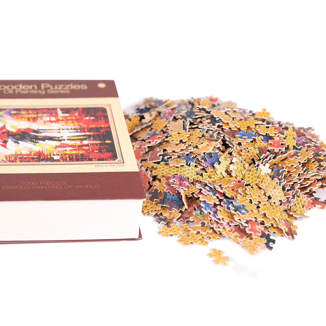 Jigsaw Puzzles 1000 Piece Adult Kids DIY Basswood Puzzle Child Toys Home Decor