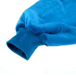 DreamZ Plush Warm Fleece Sherpa Hoodie Sweatshirt Huggle Blanket Pajamas Navy