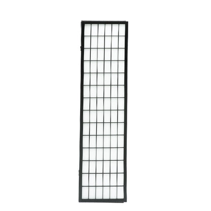 6 Panel Free Standing Foldable  Room Divider Privacy Screen Black Frame