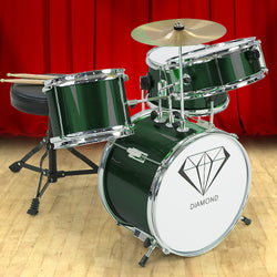 Children's 4pc Drumkit - Green