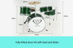 Children's 4pc Drumkit - Green