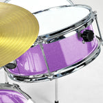 Childrens 4Pc Drum Kit - Purple
