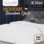 500GSM Microfibre Bamboo Quilt Comforter Doona - Queen/King