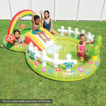 Intex Inflatable Garden Kids Play Centre Water Slide Pool