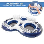 River Run II Inflatable Water Tube with Ice Cooler