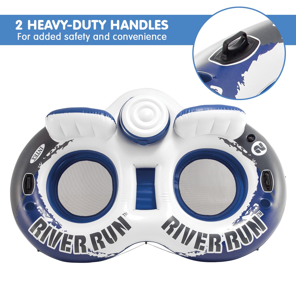 River Run II Inflatable Water Tube with Ice Cooler