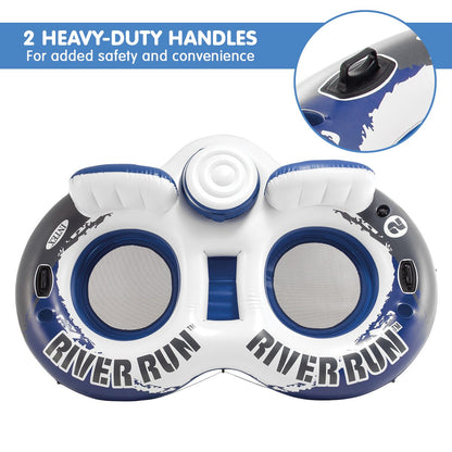 River Run II Inflatable Water Tube with Ice Cooler