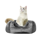 Pet Bed Cat Cave Beds Bedding Castle Igloo Round Nest Comfy Kennel Grey M