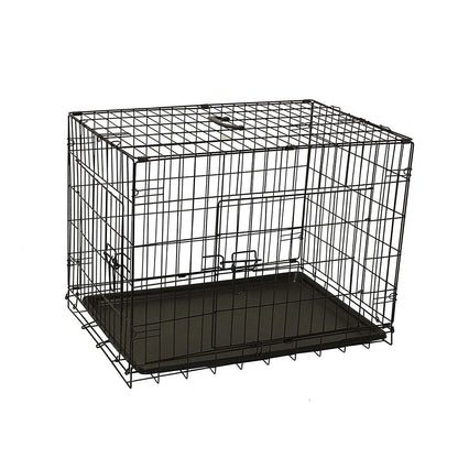 Foldable Metal Carrier Portable Pet Kennel With Cover 48"