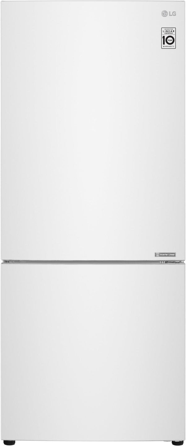  Lg 420l bottom mount fridge (white)