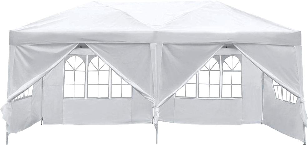 3x6m Gazebo Outdoor Marquee Tent Canopy White
