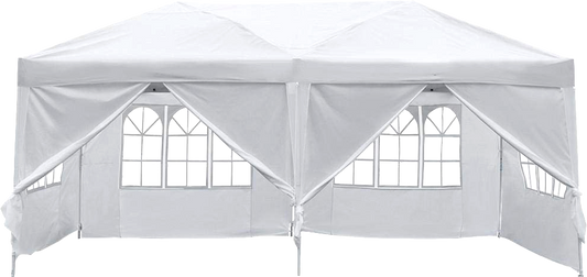 3x6m Gazebo Outdoor Marquee Tent Canopy White