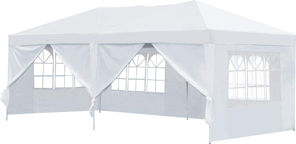 3x6m Gazebo Outdoor Marquee Tent Canopy White