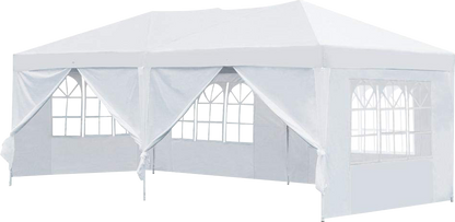 3x6m Gazebo Outdoor Marquee Tent Canopy White